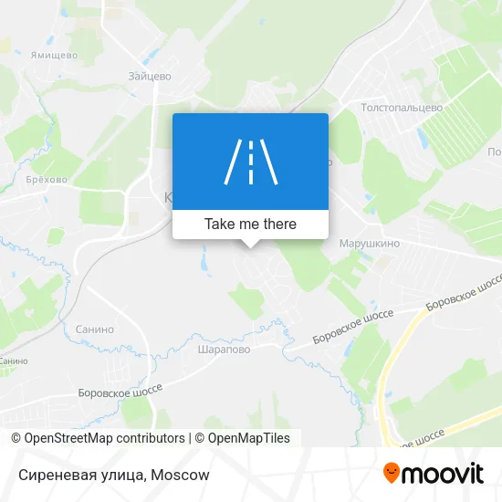 Сиреневая улица map