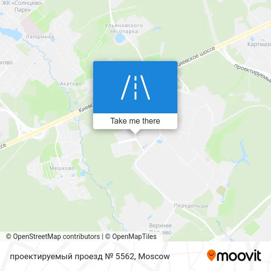 проектируемый проезд № 5562 map