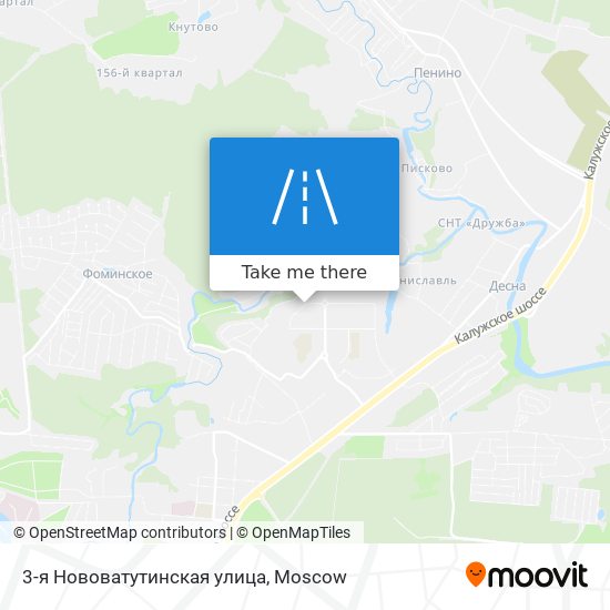 3-я Нововатутинская улица map