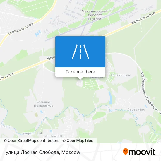 улица Лесная Слобода map