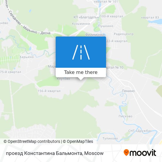 проезд Константина Бальмонта map