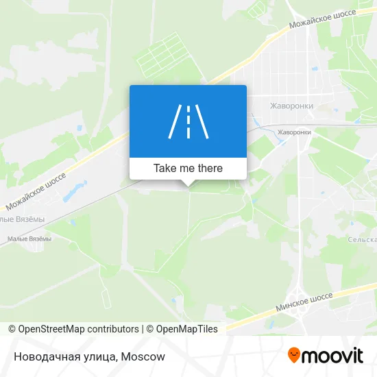 Новодачная улица map