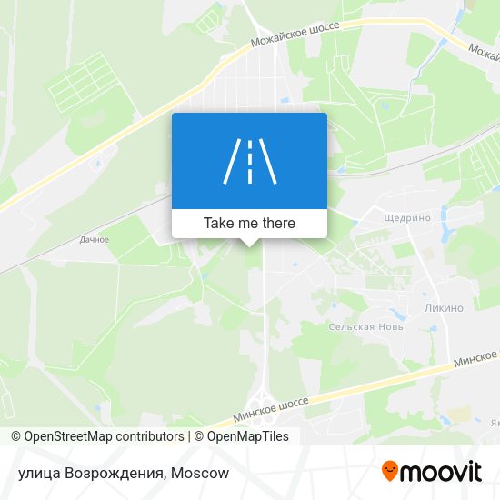 улица Возрождения map