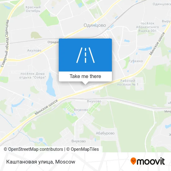 Каштановая улица map