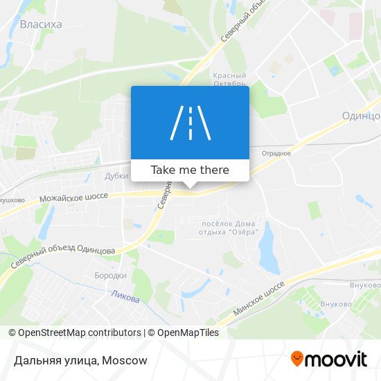 Дальняя улица map