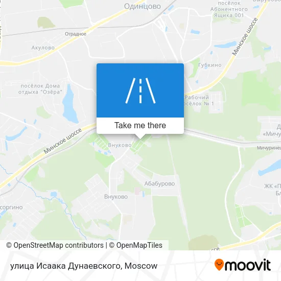 улица Исаака Дунаевского map
