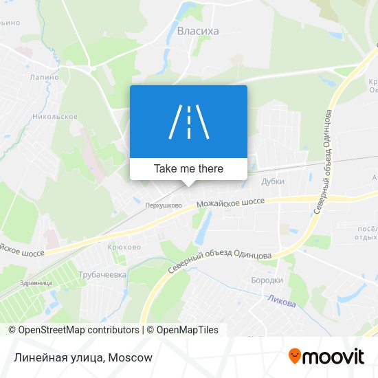 Линейная улица map