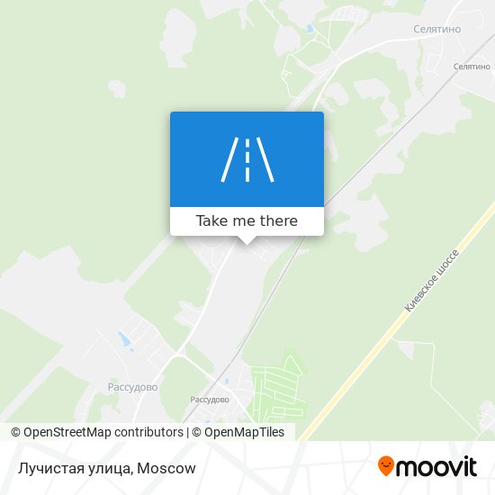 Лучистая улица map