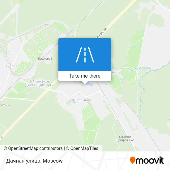 Дачная улица map