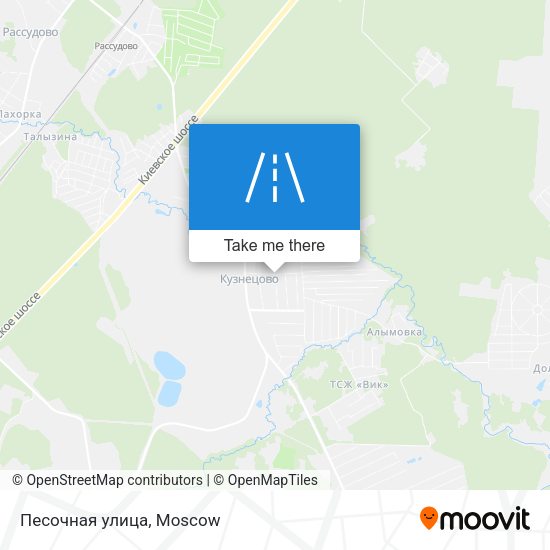 Песочная улица map