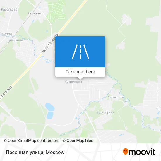 Песочная улица map