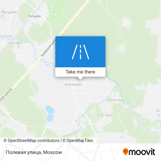 Полевая улица map