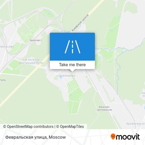 Февральская улица map