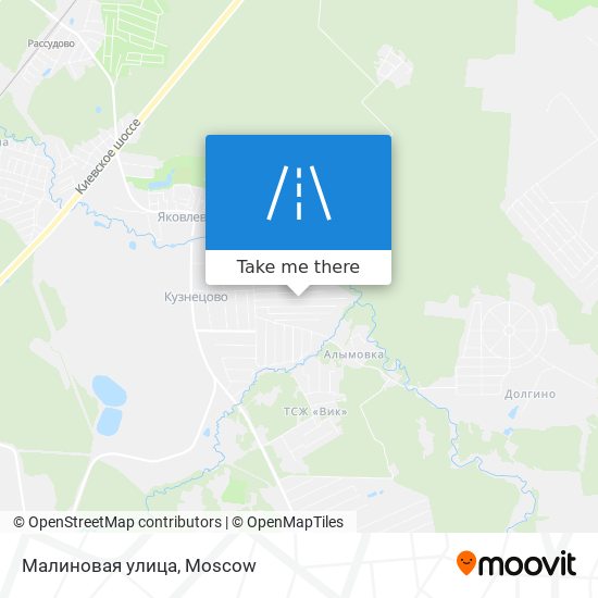 Малиновая улица map