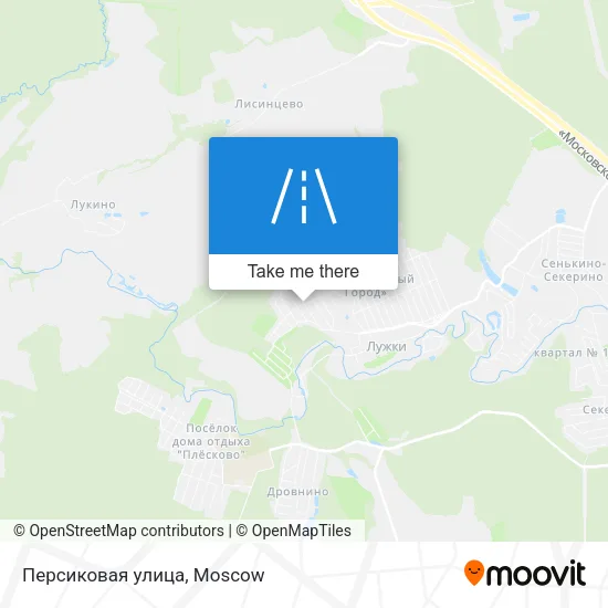 Персиковая улица map
