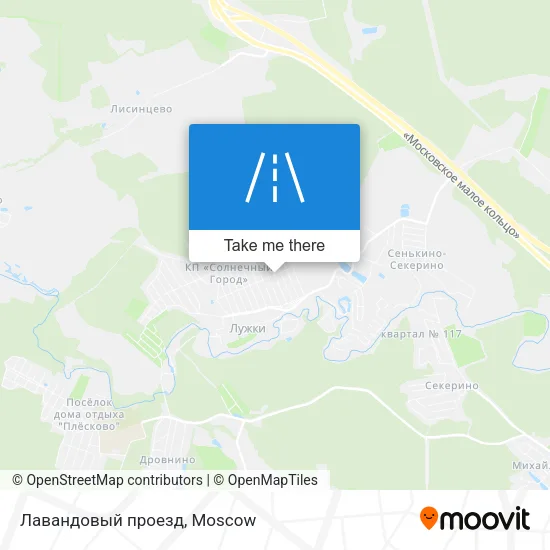 Лавандовый проезд map
