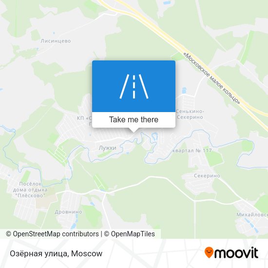 Озёрная улица map