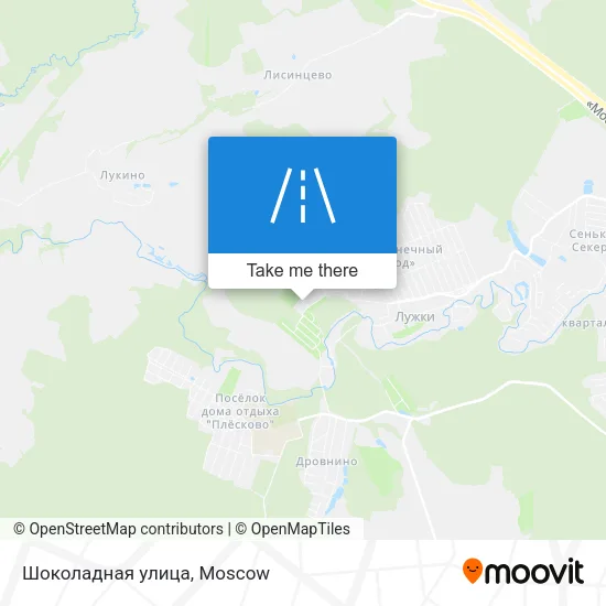 Шоколадная улица map