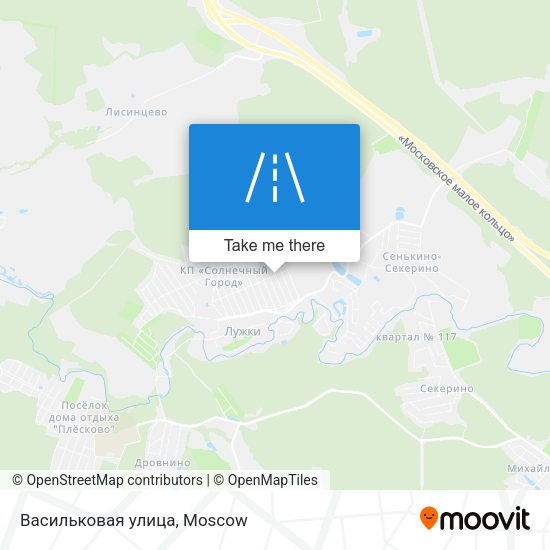 Васильковая улица map