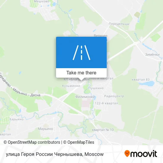 улица Героя России Чернышева map