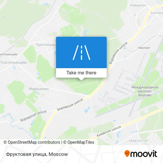 Фруктовая улица map