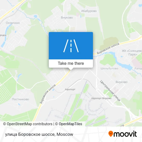 улица Боровское шоссе map