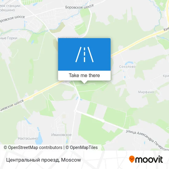 Центральный проезд map