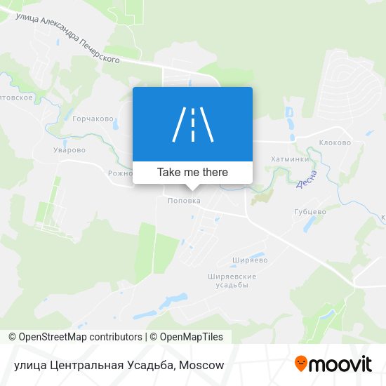 улица Центральная Усадьба map