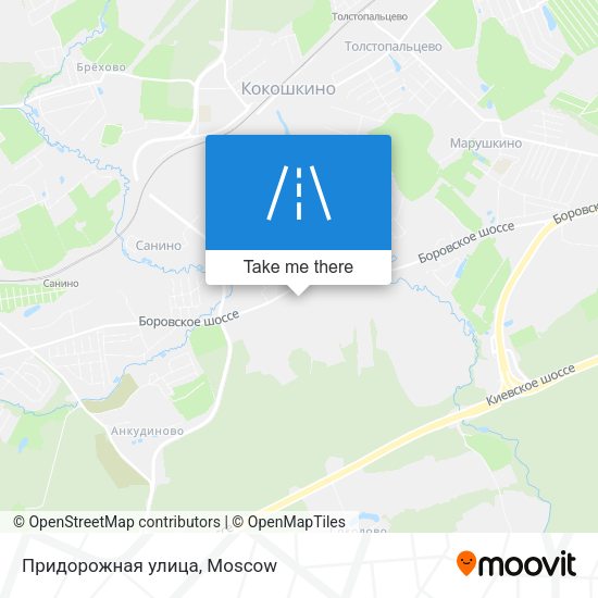 Придорожная улица map