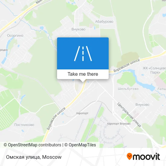 Омская улица map