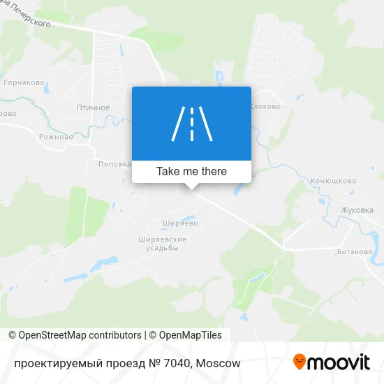 проектируемый проезд № 7040 map