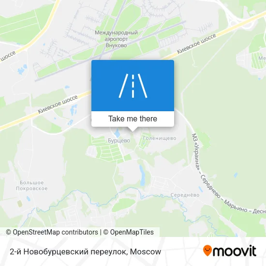 2-й Новобурцевский переулок map