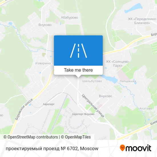 проектируемый проезд № 6702 map
