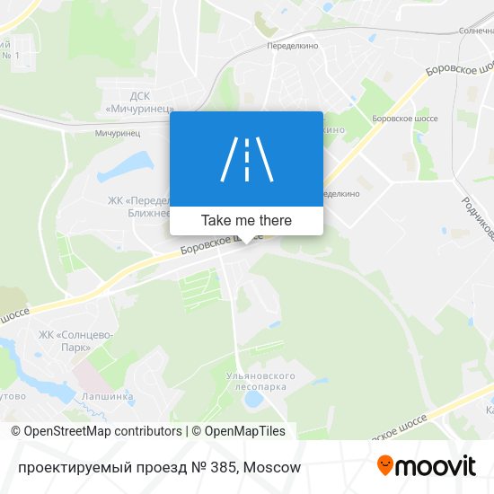 проектируемый проезд № 385 map