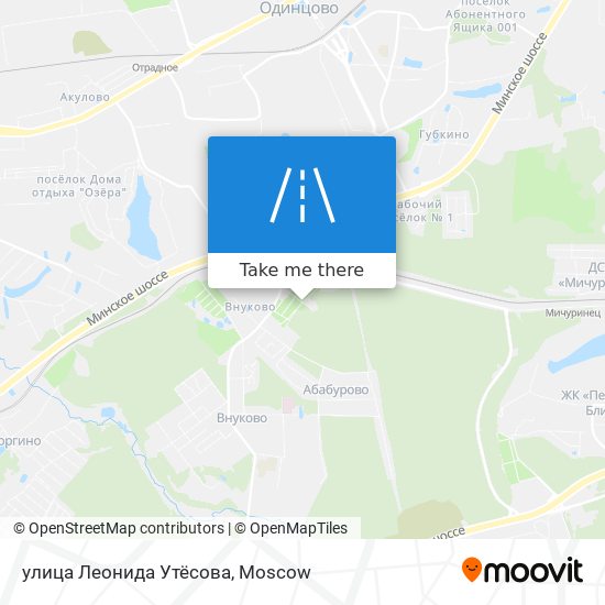 улица Леонида Утёсова map