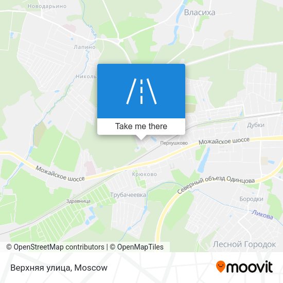 Верхняя улица map