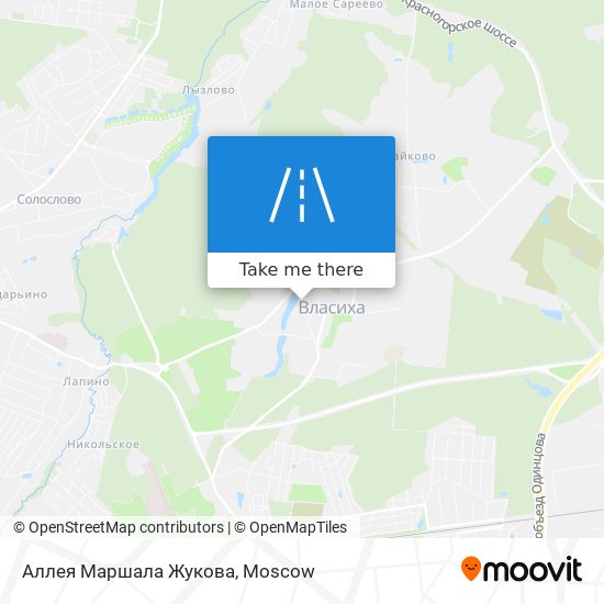 Аллея Маршала Жукова map