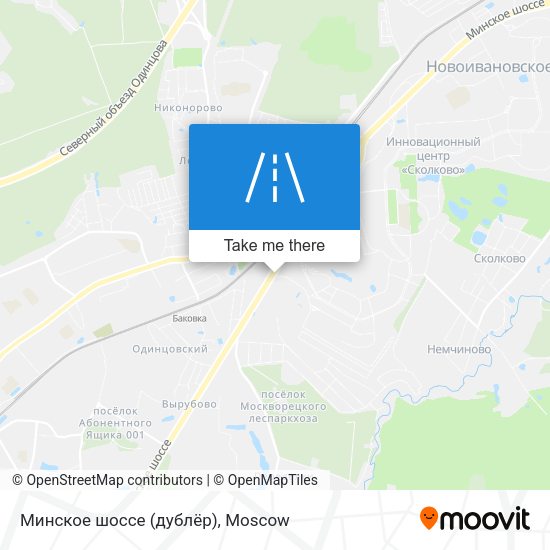 Минское шоссе (дублёр) map
