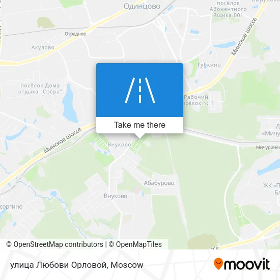 улица Любови Орловой map