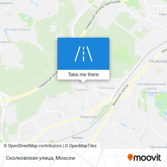 Сколковская улица map