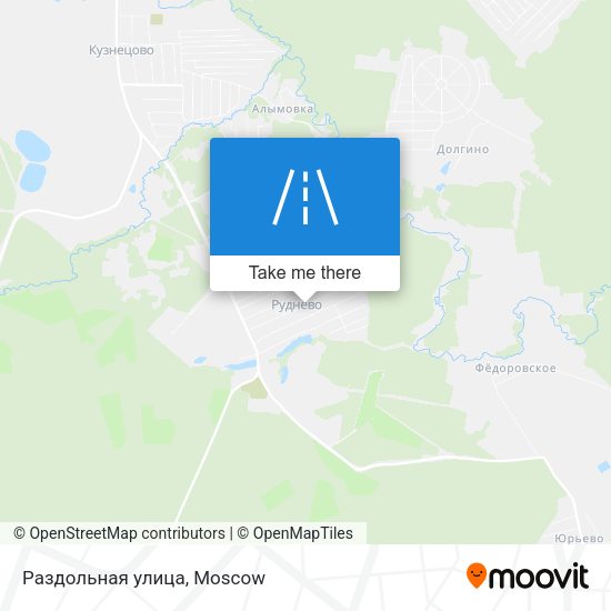 Раздольная улица map