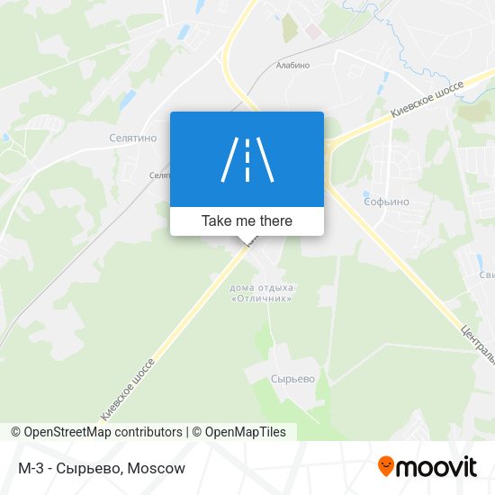 М-3 - Сырьево map