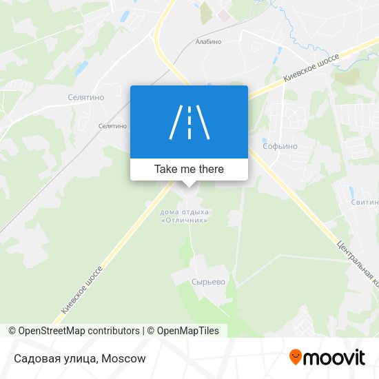 Садовая улица map