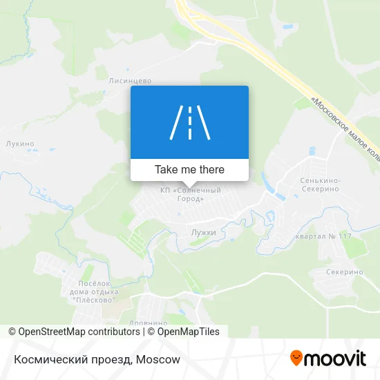 Космический проезд map