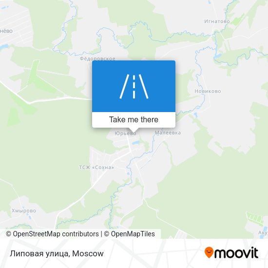 Липовая улица map