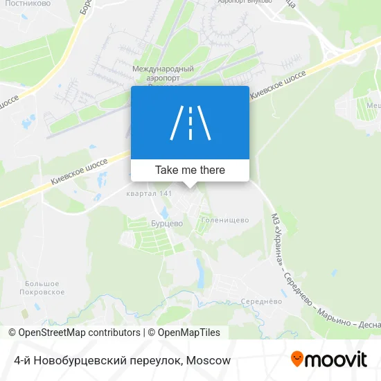 4-й Новобурцевский переулок map