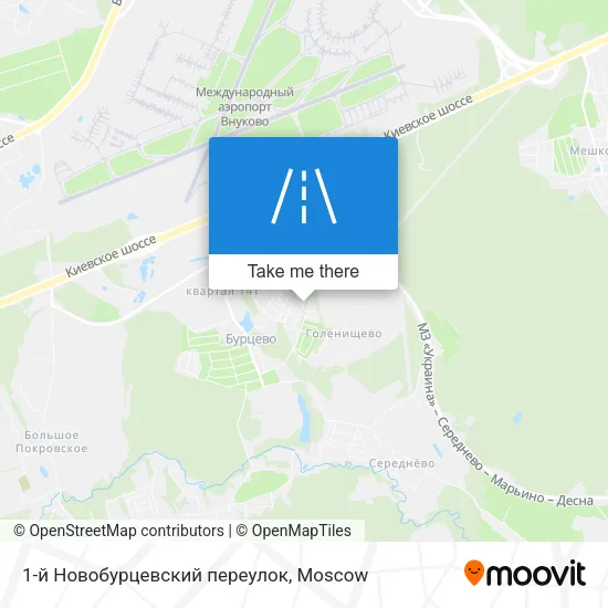 1-й Новобурцевский переулок map