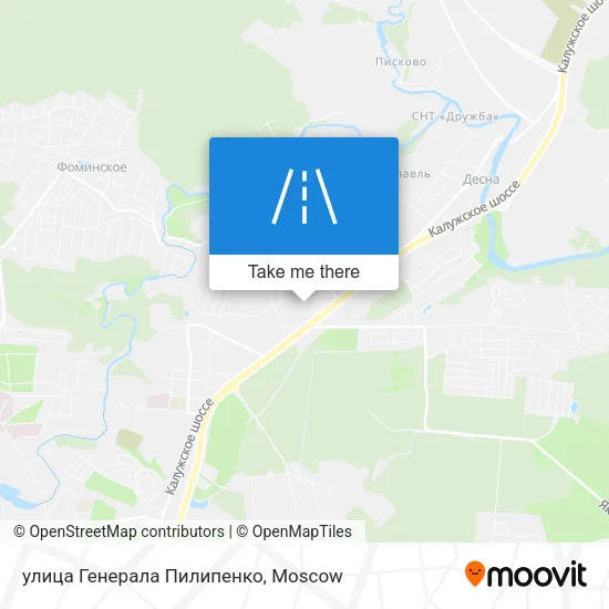 улица Генерала Пилипенко map