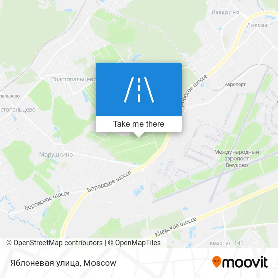 Яблоневая улица map