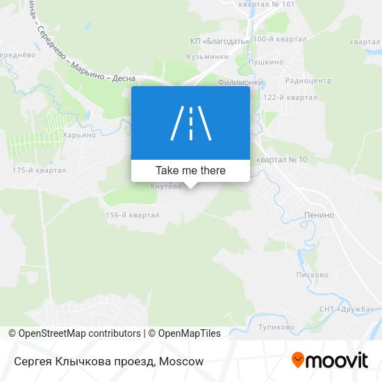 Сергея Клычкова проезд map